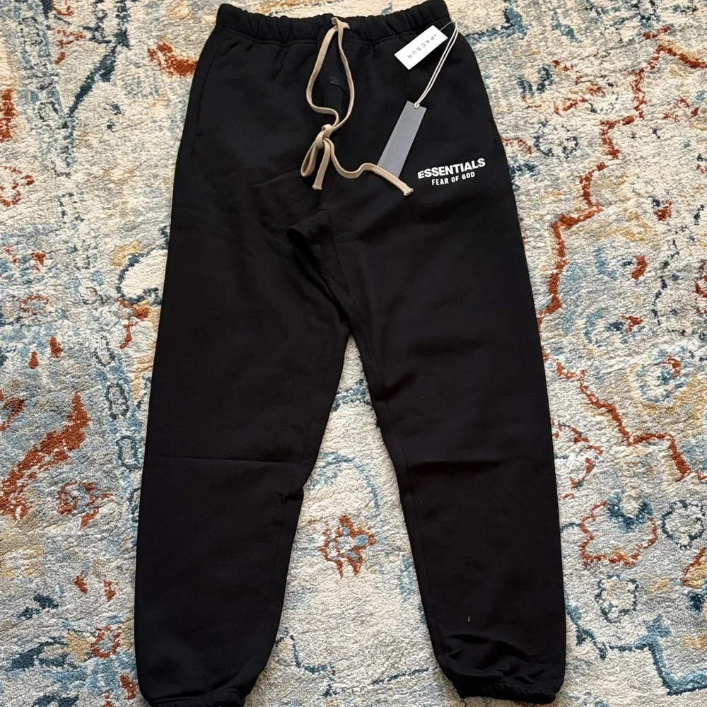Essentials Fear of god Sweatpants black Drawstring size M